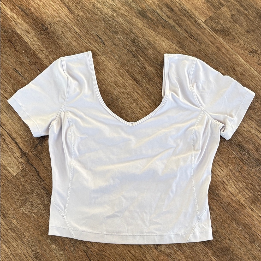 Lululemon lavender neck align tee